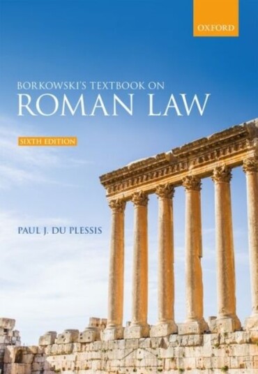 Borkowski'S Textbook On Roman Law Av Paul J. (Professor Of Roman Law University Of Edinburgh School Of Law) Du Plessis