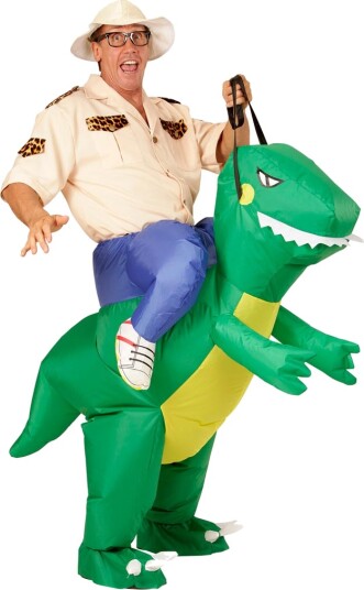 T Rex Rytter Oppblåsbart Kostyme