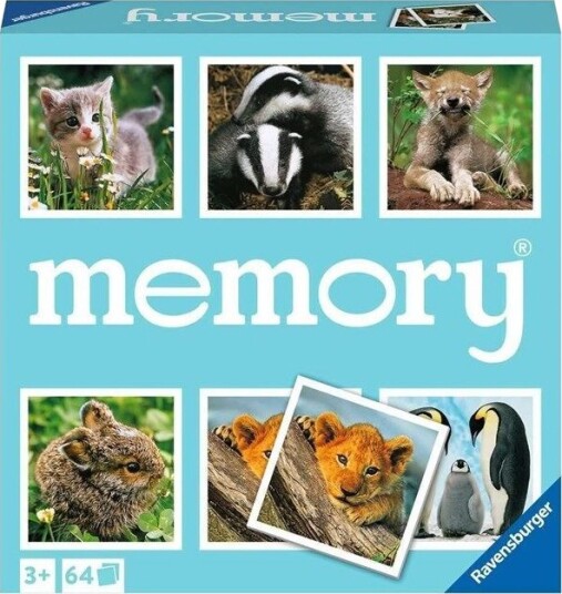 Ravensburger Dyrebarn Memory Spill - 64 Deler for Barn 3+ År Ravensburger Dyrebarn Memory Spill - 64 Deler for Barn 3+ År