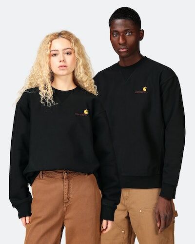 Carhartt Crewneck – American Script Hvit Male EU 46.5
