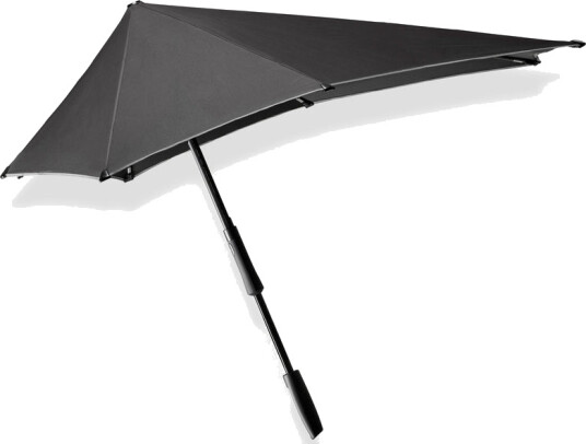 senz paraply Long large stick pure black reflective senz paraply Long large stick pure black reflective