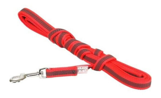 Julius-K9 C&G Super-Grip Leash.Red/Grey.14Mm/3M.With Handle.Max 30Kg