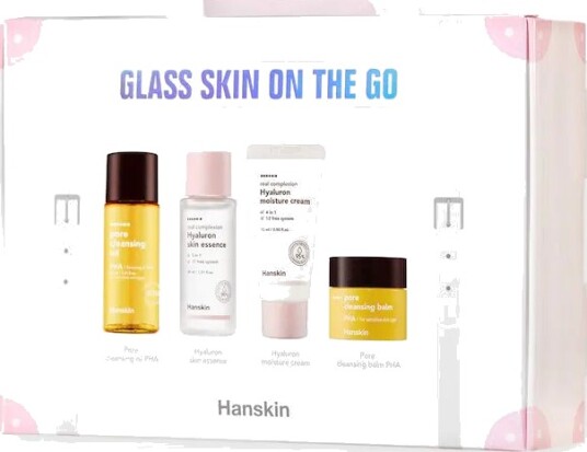 Hanskin Set Glass Skin On The Go 4 x 30 ml Gaveeske