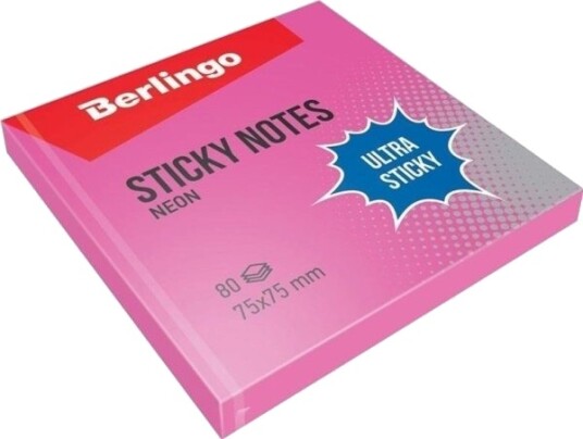 Berlingo Selvklebende Notatblokk 75X75 Rosa 80K 12 Stk Berlingo Selvklebende Notatblokk 75X75 Rosa 80K 12 Stk