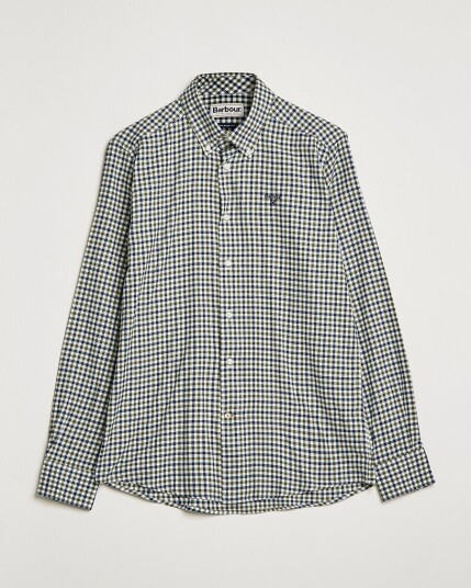 Barbour Lifestyle Finkle Gingham Flannel Shirt Olive