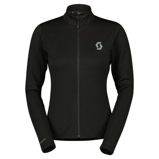 SCOTT Gravel Merino Warm Langermet Jersey Sort til Kvinner SCOTT Gravel Merino Warm Langermet Jersey Sort til Kvinner