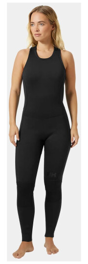 Helly Hansen Women’s Waterwear Salopette 3/2 Svart Oransje M