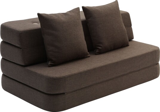 by KlipKlap 3 Fold Sofa 120 cm Brun