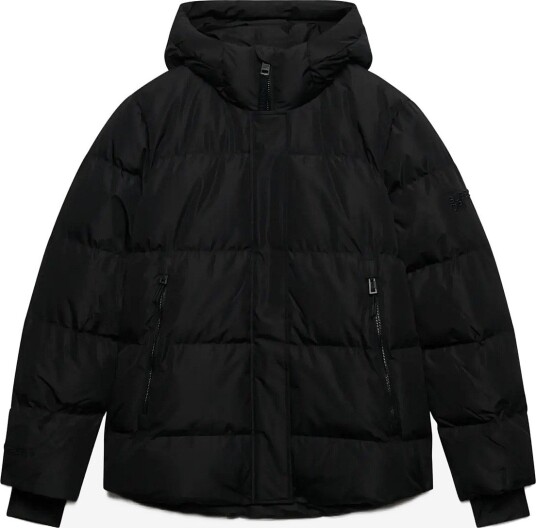 Superdry Hooded 5 Baffle Sports Puffer - BLACK - 8