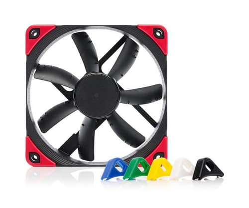 Noctua NF-S12A PWM 120mm Kabinettvifte med Justerbar Farge - Svart