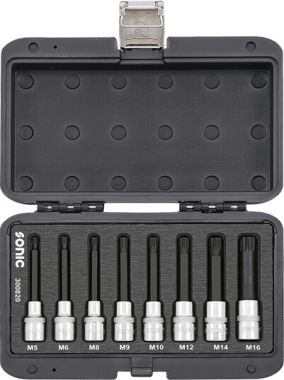 Bitspipesett 1/2 Spline Lang - 8 deler Sonic BMCS