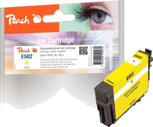 Kompatibel med Epson No. 502 Blekkpatron Gul T02V4 5,2ml