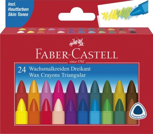 Faber-Castell Wax Fargestifter  Set of 24