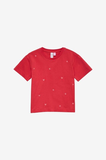 Vero Moda Girl   Topp vmSola Mette SS Top Box Jrs Girl   Rød