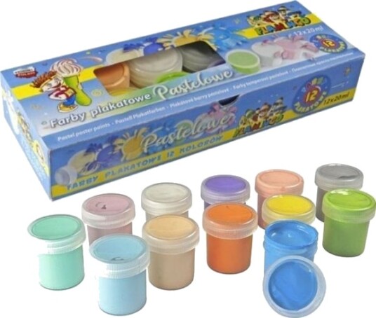 Titanum Pastellplakatfarger 12 Stk 20 Ml Flamingo