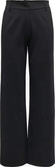 Only - Bukser onlPoptrash Life MW Straight Pant P - Svart