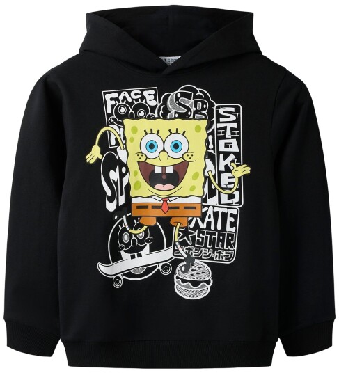 Name It Collegegenser - NkmSonne - Black - Name It - 7-8 år (122-128) - Collegegenser - Svart