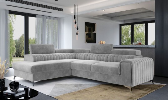 Laurece Sjeselongsofa Venstre Lysegrå Laurece Sjeselongsofa Venstre Lysegrå