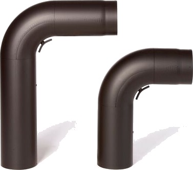 Tolmer Røkrør Helbøydbend Sort Lakk Ø150 500x400 Tolmer Røkrør Helbøydbend Sort Lakk Ø150 500x400
