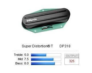 Dimarzio Dp318bk Pickup Tele Super Distortion Svart