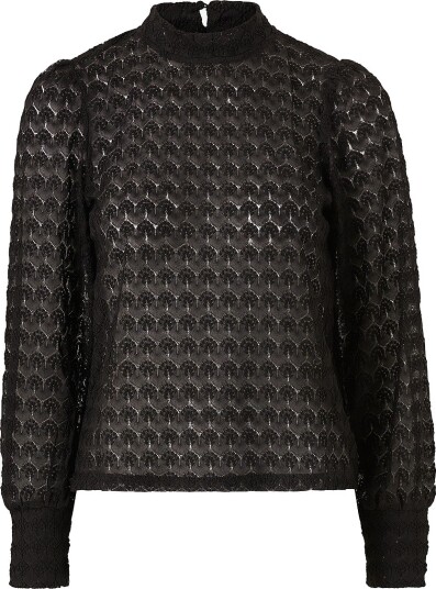 JDY   Blondetopp jdyAvery L/S Lace Top Jrs   Svart