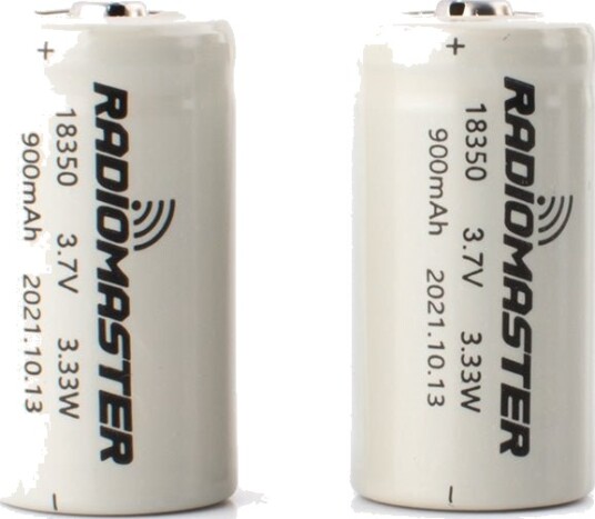 RadioMaster 900mah 3.7V Li-Ion 18350 2stk RadioMaster 900mah 3.7V Li-Ion 18350 2stk