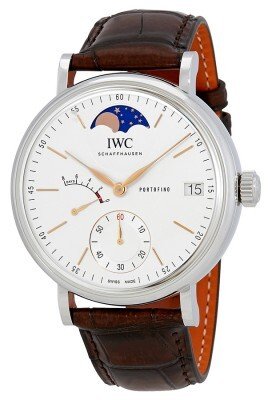 IWC Herreklokke IW516401 Portofino Sølvfarget/Lær Ø45 mm