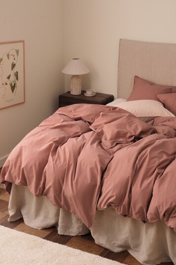 Ellos Home Sengesett Rania i vintagevasket bomull Rosa Ellos Home Sengesett Rania i vintagevasket bomull Rosa