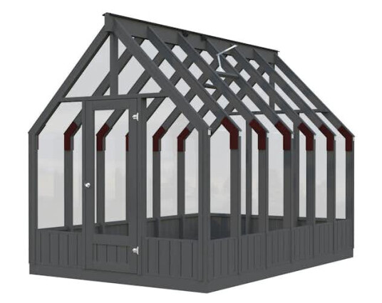 Drivhus Palmako Emilia 8,2 M2 Gråmalt