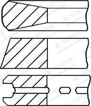 Stempelringsett GOETZE ENGINE 08-431600-00