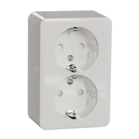 Schneider Electric Exxact Stikkontakt 2-veis, separat tenning, jordet