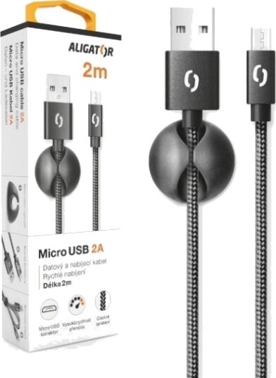 Alligator Datkp16 Usb-Kabel 2 M Usb A Micro-Usb B Svart