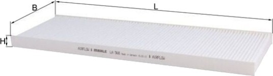 Kupefilter MAHLE LA 568 Kupefilter MAHLE LA 568