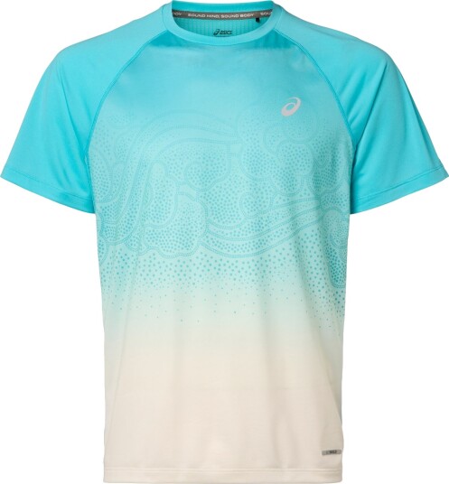 ASICS Road Fade Løpe T skjorte Herre Turkis M