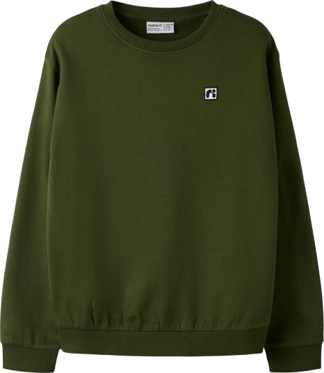 Name It Collegegenser Noos NkmFlo Rifle Greeb Name It 4 år (104) Collegegenser Armygrønn