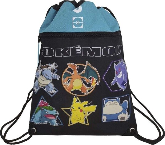 Pokemon Gym Bag 43 cm, slitesterkt materiale, lett design