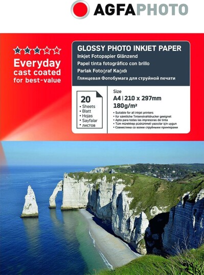 AgfaPhoto Everyday Fotopapir A4 Glossy 20 ark