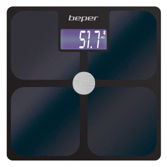 Beper P303BIP050 Elektronisk Badevekt m/ LCD Display Sort Beper P303BIP050 Elektronisk Badevekt m/ LCD Display Sort