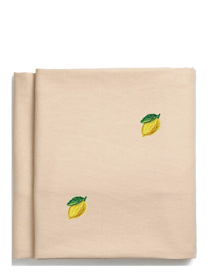Midnatt Tablecloth Lemon - Beige - 330X145CM