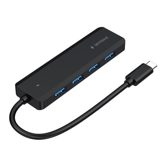 Gembird UHB CM U3P4P 01 hub type C 4 ports USB hub USB 3.2 4 porter Svart UHB CM U3P4P 01 Gembird UHB CM U3P4P 01 hub type C 4 ports USB hub USB 3.2 4 porter Svart UHB CM U3P4P 01