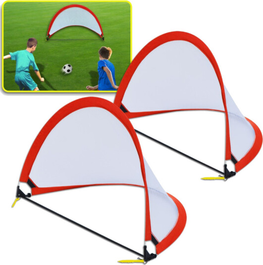 Greensport Fotballmål – 2 Stk 120x80x80 cm – Pop Up Goal