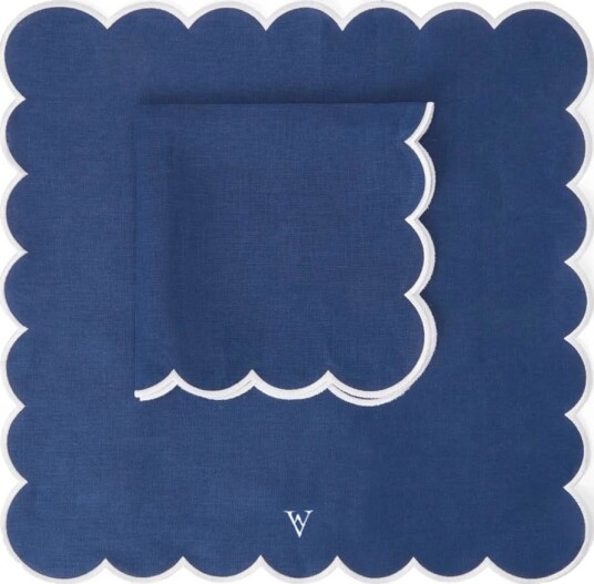 Von Norten Grace Scallop tøyserviett lin 45 cm 2 stk Riviera Von Norten Grace Scallop tøyserviett lin 45 cm 2 stk Riviera