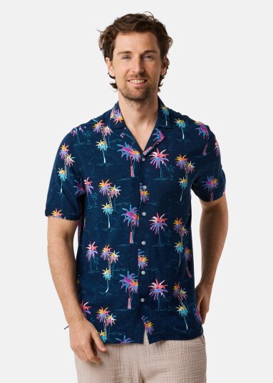 Blount & Pool Honolulu Shirt Seapalm 3xl Kortarmede Skjorter