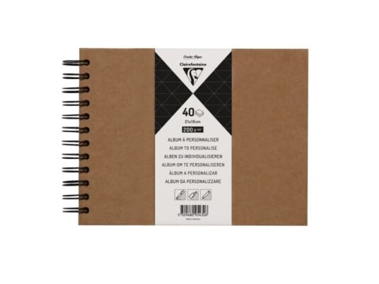 Clairefontaine 95432C Monokromatisk Brun 40 ark 200 g/m² Clairefontaine 95432C Monokromatisk Brun 40 ark 200 g/m²