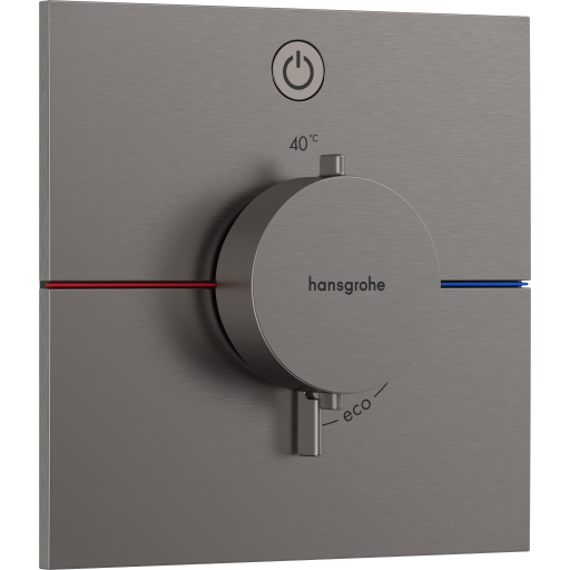 Hansgrohe ShowerSelect Comfort E dusjbatteri, sort krom Hansgrohe ShowerSelect Comfort E dusjbatteri, sort krom