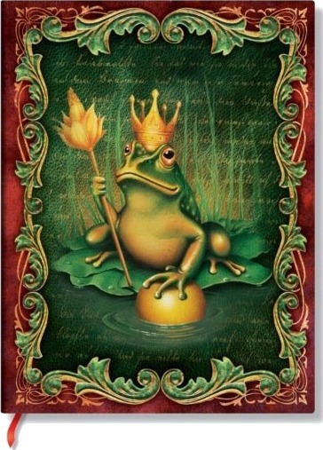 The Brothers Grimm Frog Prince Fairy Tale Collection Midi Lined Hardback Journal Elastic Band Closure The Brothers Grimm Frog Prince Fairy Tale Collection Midi Lined Hardback Journal Elastic Band Closure