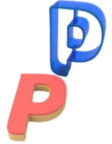 Pepperkakeform Bokstav P 