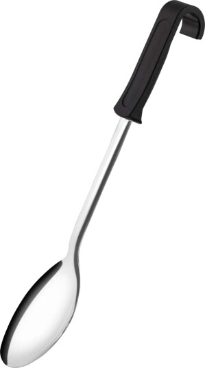 APS Serveringsskje; 34 cm L; Svart/Sølvfarge