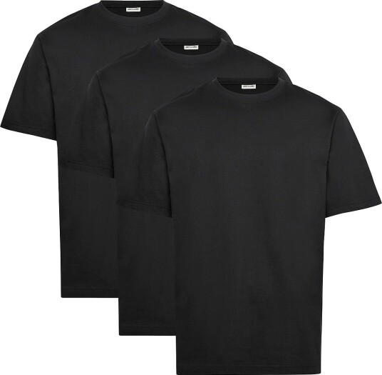 ONLY & SONS Onsfred Life Rlx Ss Tee 3Pack   BLACK   XS