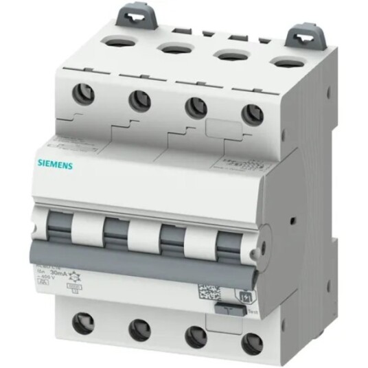 Siemens Sikringsskap 3P+N 30mA 6kA C25A Sikringsskap, 1 stk, SKA-20105 Hvit